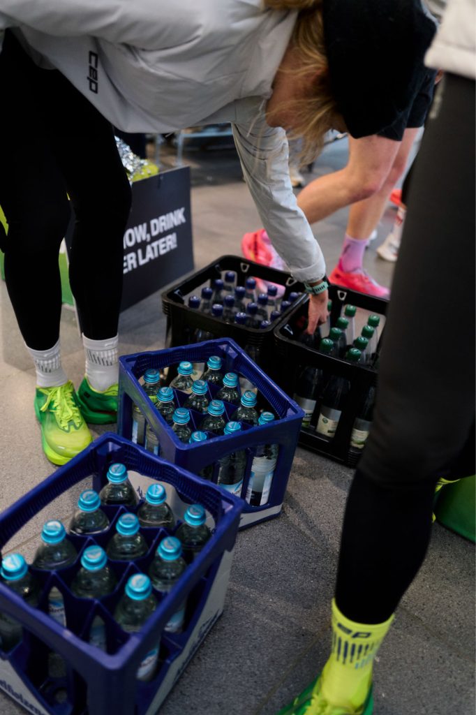 Community hosts and athletes at the CEP run, ISPO 2025
